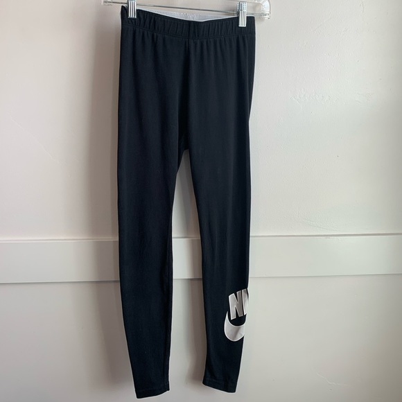 Nike Pants - Nike Black Logo Cotton Leggings